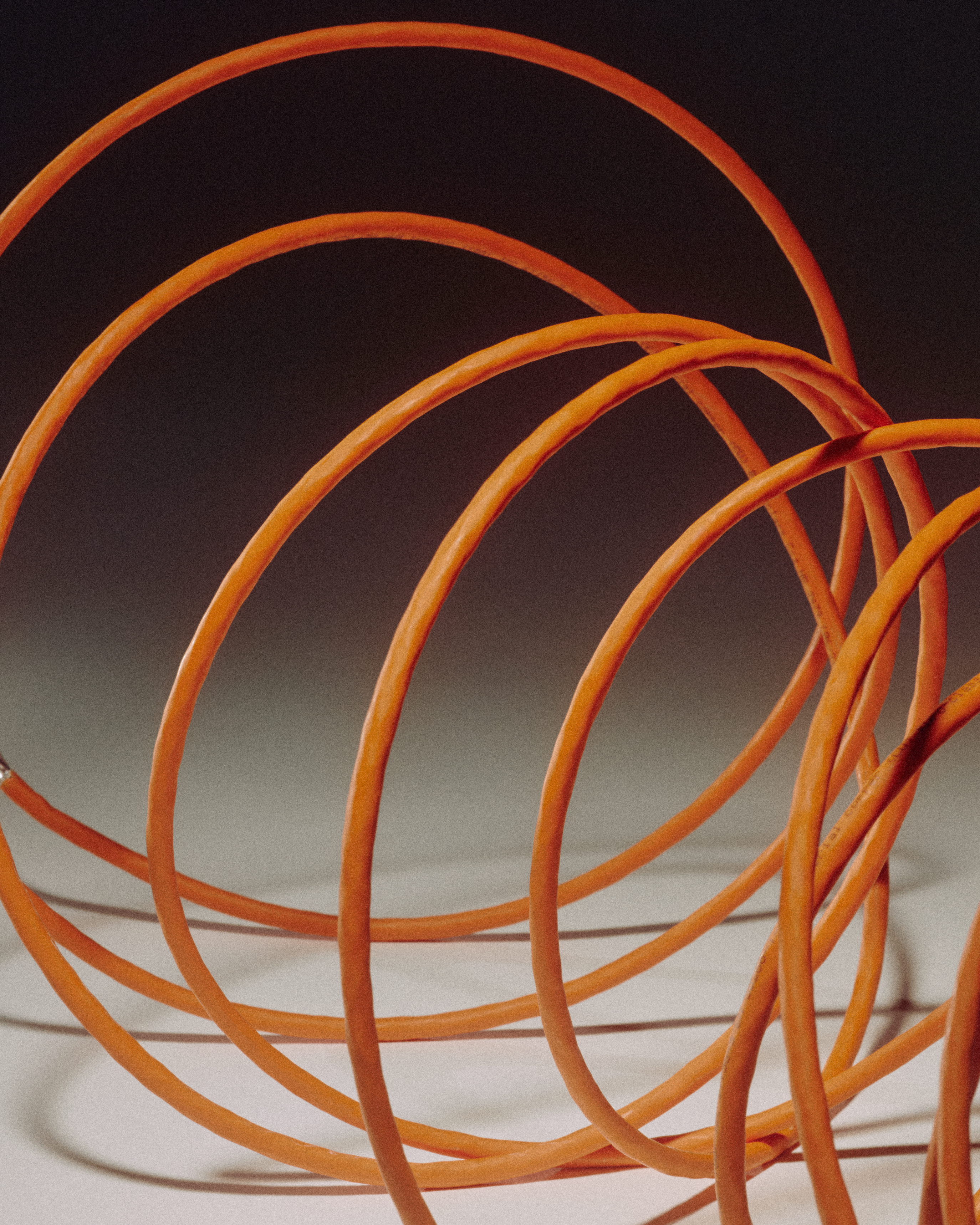 Glowing abstract data visualization loop representation